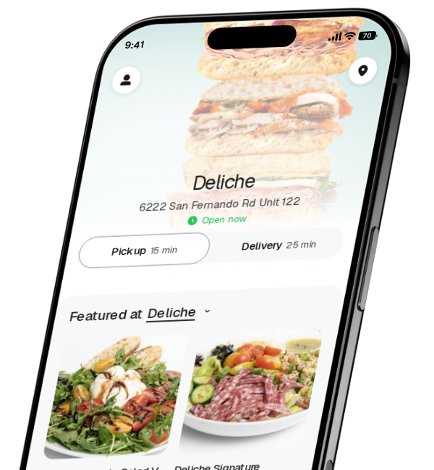 Deliche app preview