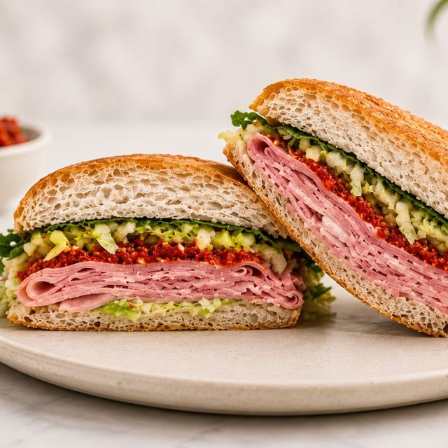 Italian Prosciutto Cotto Panini.