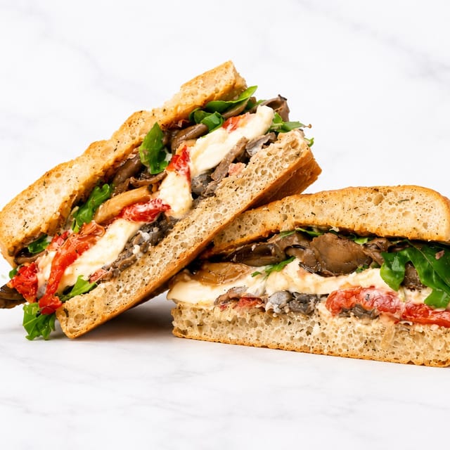 Vegetarian Rustic Sandwich.