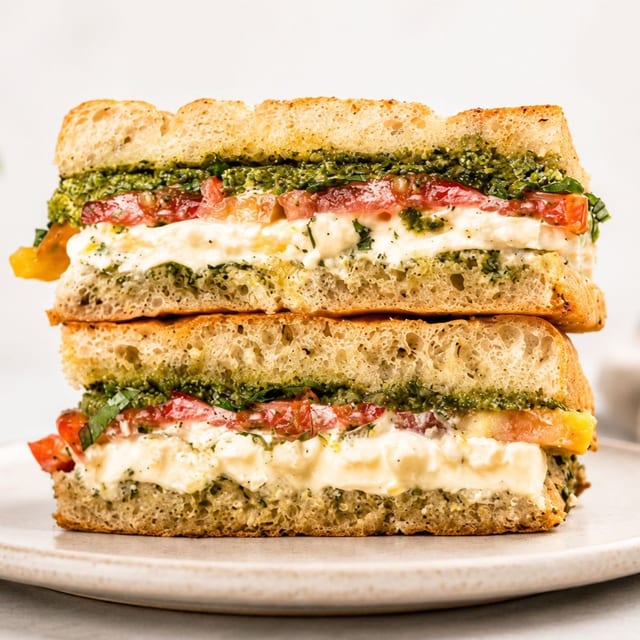 Caprese Burrata Sandwich.