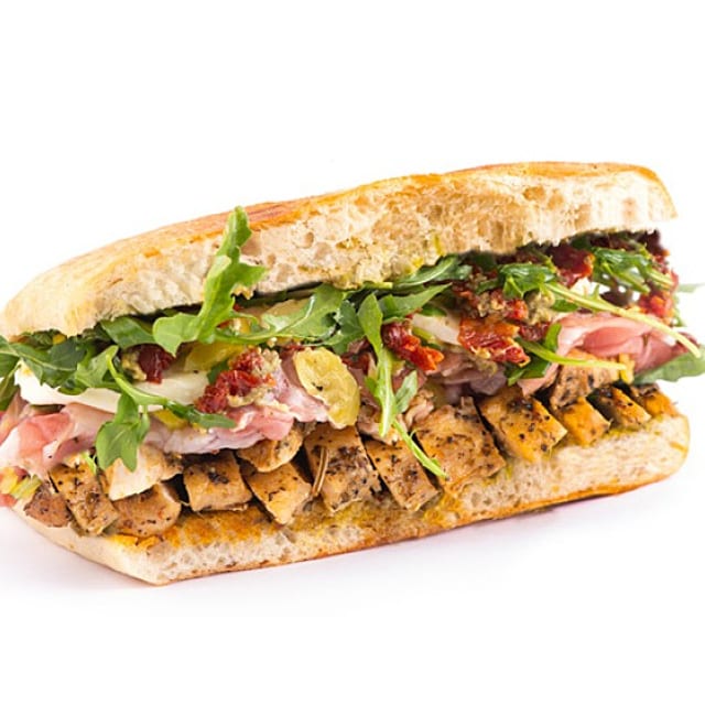 Chicken Breast Pesto & Prosciutto Panini.