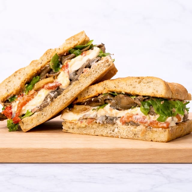 Vegetarian Rustic Sandwich.