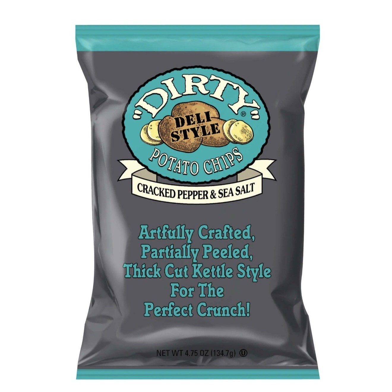 Dirty Cracked Pepper & Sea Salt Kettle Chips 2oz.