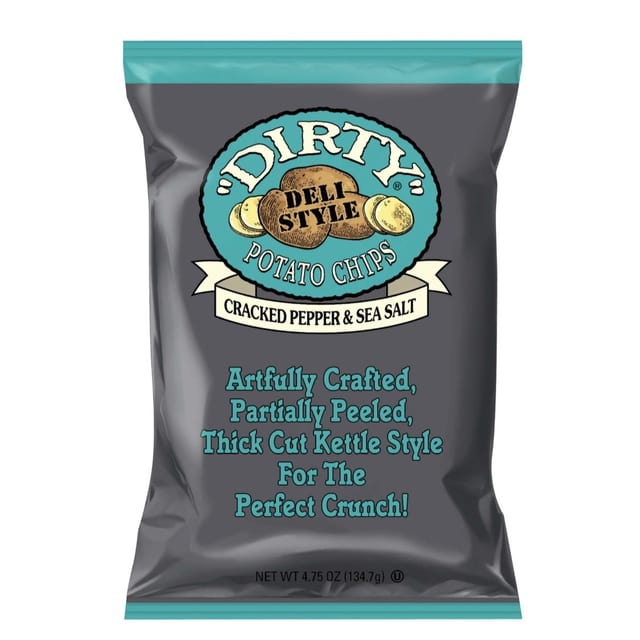 Dirty Cracked Pepper & Sea Salt Kettle Chips 2oz.