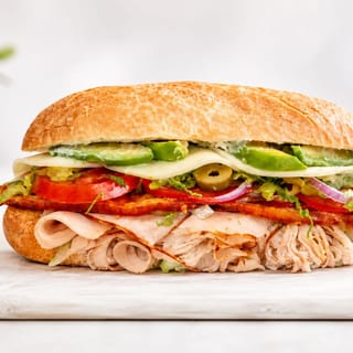 Roasted Turkey Avocado Club Sandwich